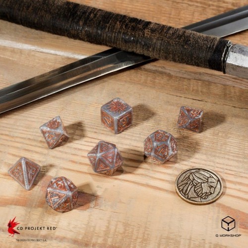 Кубики (дайси) Набір кубиків The Witcher Dice Set. Geralt - Price of Neutrality (7)