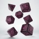 Кубики (дайси) Набір кубиків Runic Shimmering black with magenta Dice Set