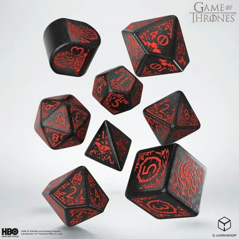 Набор кубиков Game of Thrones. Targaryen Dice Set