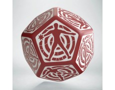 Кубик D12 Hit Location Red & white die