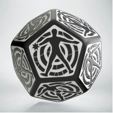 Кубик D12 Hit Location Black & white die