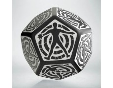 Кубик D12 Hit Location Black & white die