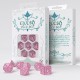 Кубики (дайсы) Набор кубиков Elvish Shimmering pink & White Dice Set (7)