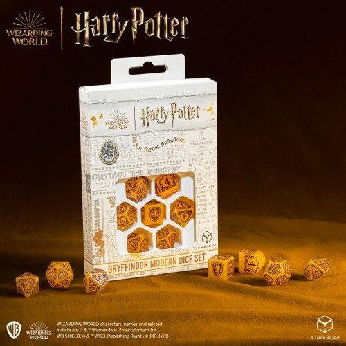 Набор кубиков Harry Potter. Gryffindor Modern Dice Set - Gold (7)