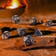Кубики (дайси) Набір кубиків Runic Mixed-blue & gold Dice Set