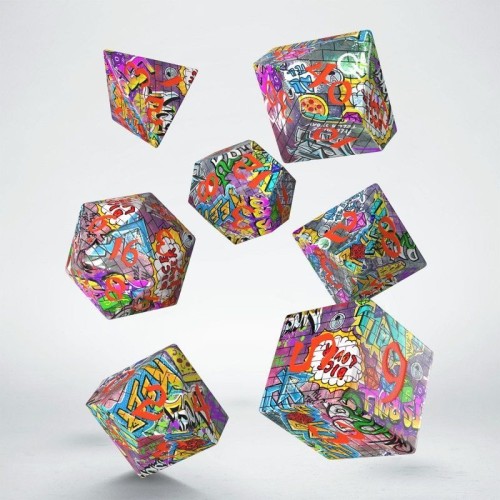 Кубики (дайси) Набір кубиків Full Art Dice Set: Graffiti
