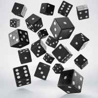 Набор кубиков Full Pack of D6s: Black&White
