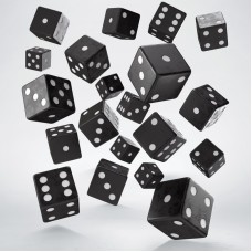 Набор кубиков Full Pack of D6s: Black&White