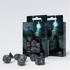 Набір кубиків Runic Black & white Dice Set (7)