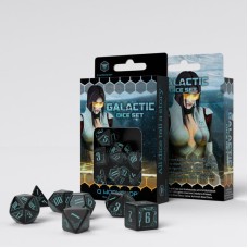 Набір кубиків Galactic Black & Blue Dice Set (7)