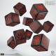 Кубики (дайсы) Набор кубиков Game of Thrones. Targaryen 10xD6 Dice Set