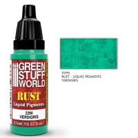 Жидкий пигмент с эффектом ржавчины Green Stuff World Rust series — Verdigris, 17 мл