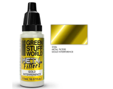 Фарба для металевого блиску GSW Metal Filters - GOLD/YELLOW interference 17mlФарба для металевого блиску GSW Metal Filters - GOLD/