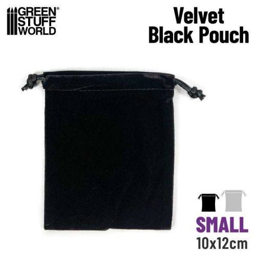 Мешочек для дайсов GSW Small Velvet Black Pouch 10x12 см