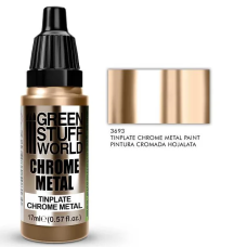 Chrome Metal Paint - TINPLATE COLOR 17ml Фарба Green Stuff World