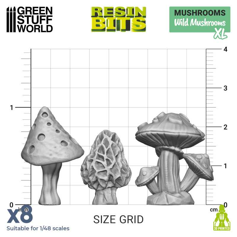 3D фігурки GSW Printed - Plants - Setas Wild XL (гриби великі)