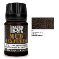 Acrylic Mud Texture - DARK BROWN MUD 30ml