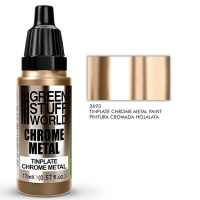 Chrome Metal Paint - TINPLATE COLOR 17ml Фарба Green Stuff World