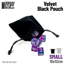 Мешочек для дайсов GSW Small Velvet Black Pouch 10x12 см