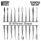 Набор инструментов Green Stuff World Sculpting Tools SETx10