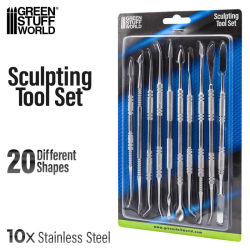 Набор инструментов Green Stuff World Sculpting Tools SETx10