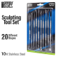Набор инструментов Green Stuff World Sculpting Tools SETx10