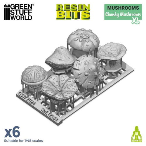 3D-фигурки GSW Printed — Растения — Setas Chunky XL (грибы)