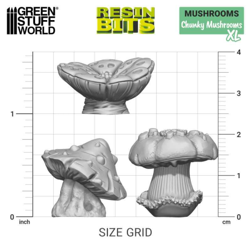 3D-фигурки GSW Printed — Растения — Setas Chunky XL (грибы)