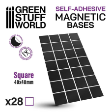 Гнучкі магніти Green Stuff World Magnetic Precut Sizes – Adhesive Squares 40x40mm