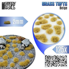 Static Grass Tufts 2 mm - Beige (Трава штучна пучками)