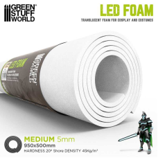 Матеріал для косплею GSW Foam Medium (500mm x 960mm) White