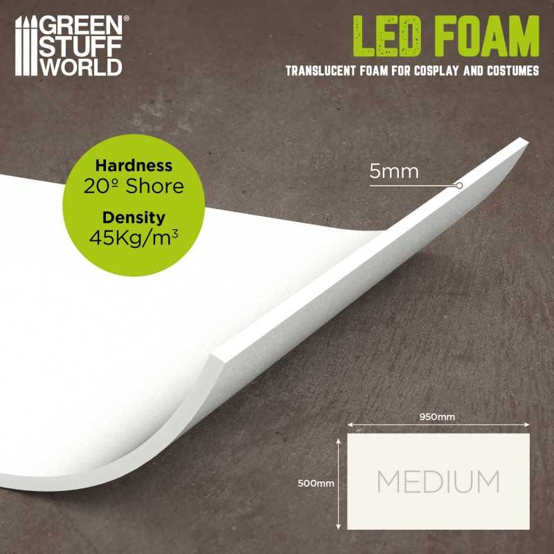 Матеріал для косплею GSW Foam Medium (500mm x 960mm) White