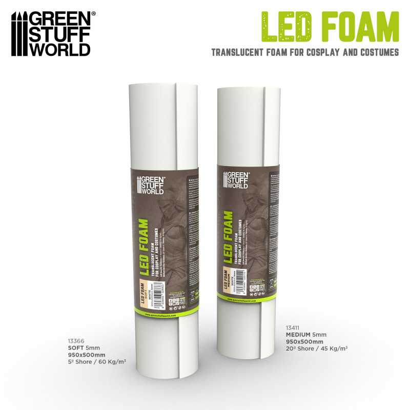 Матеріал для косплею GSW Foam Medium (500mm x 960mm) White