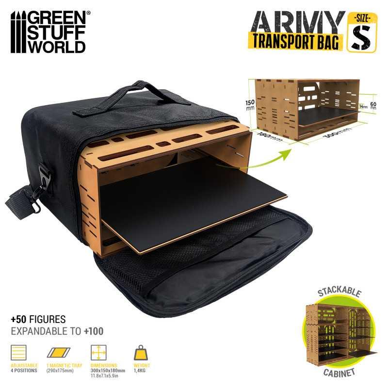 Кейс для мініатюр GREEn STUFF WORLD ARMY TRANSPORT BAG (SMALL SIZE)