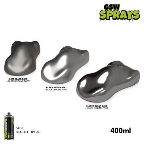 Аэрозольная краска Black Chrome 400 мл