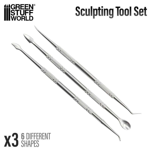 Набор инструментов Green Stuff World Sculpting Tools SETx3