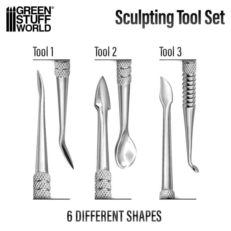 Набір інструментів Green Stuff World Sculpting Tools SETx3