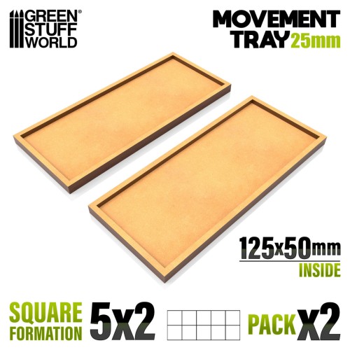 Лоток GSW Movement Trays, квадратная формация 25 мм, 5×2