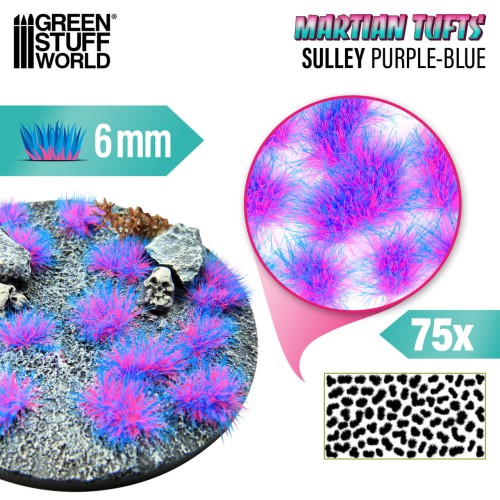 Пучки трави Tufts 6mm - SULLEY PURPLE-BLUE