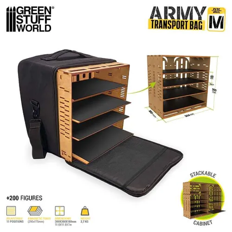 Кейс для мініатюр GSW Army Transport Bag (MEDIUM SIZE)