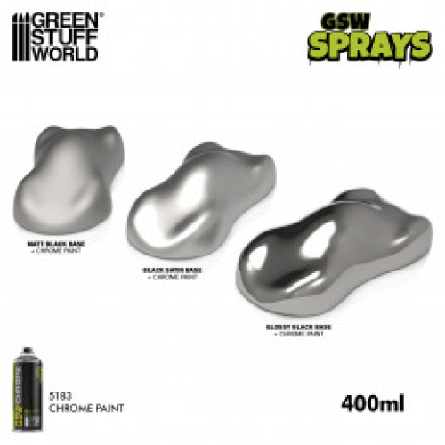 ХРОМИРОВАННЫЙ СПРЕЙ GSW / Chrome Spray – 400 мл