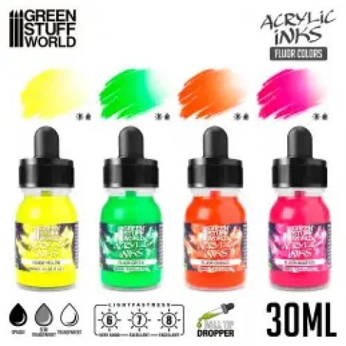 Набор красок GSW Acrylic Links Set — Fluor (х4)