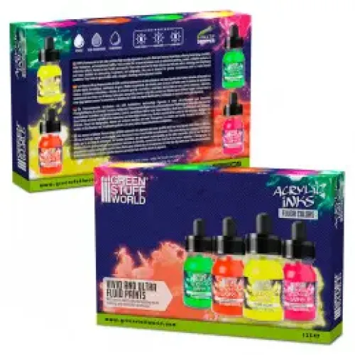 Набор красок GSW Acrylic Links Set — Fluor (х4)