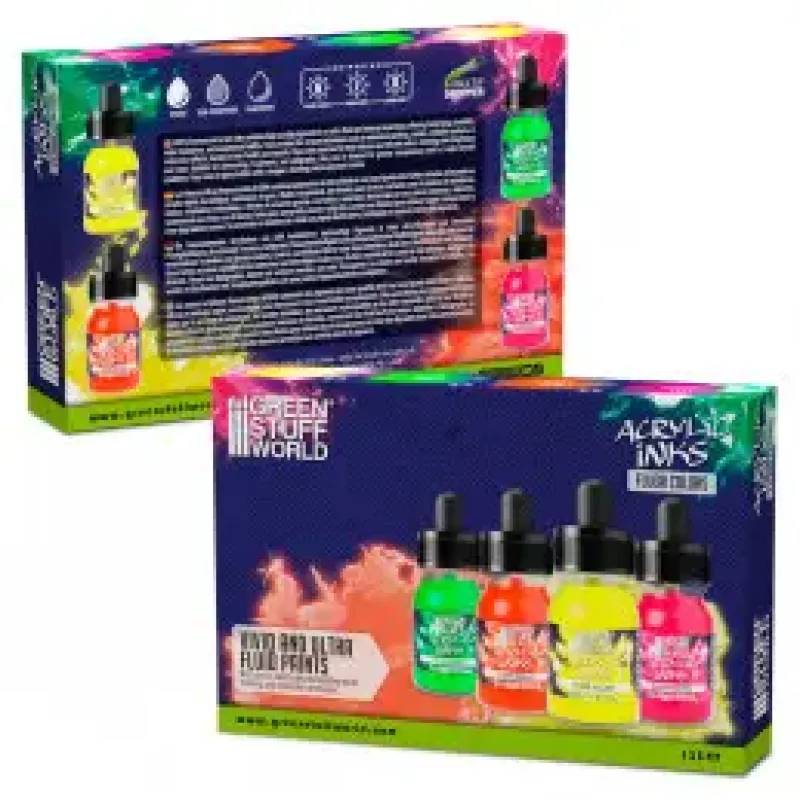 Набір фарб GSW Acrylic lnks Set - Fluor (х4)