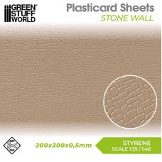 Текстурированные листы GSW Styrene Plasticard Sheet — Stone Wall (мостовая)