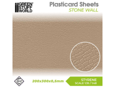 Текстурированные листы GSW Styrene Plasticard Sheet — Stone Wall (мостовая)