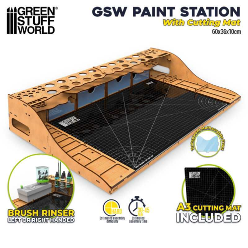 Станция для рисования Green Stuff World Paint Station с режущим ковриком