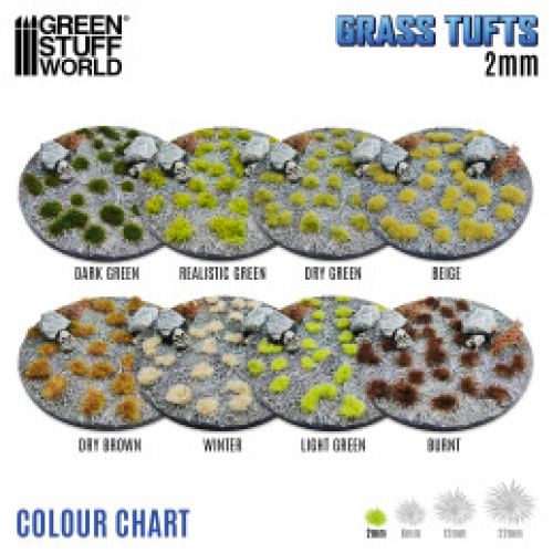 Трава для моделювання SFG Grass TUFTs XXL Коричнева 2mm Burnt