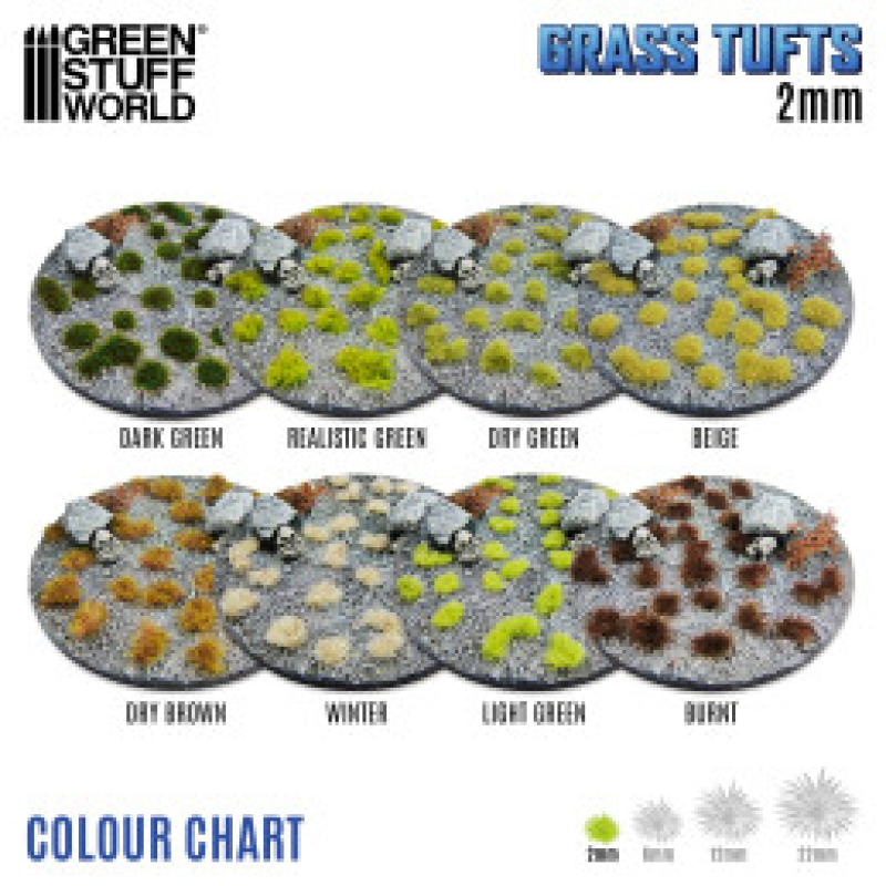 Трава для моделювання SFG Grass TUFTs XXL Коричнева 2mm Burnt