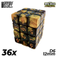 Гральні кубики Green Stuff World D6 Color YELLOW/BLACK (36 шт)